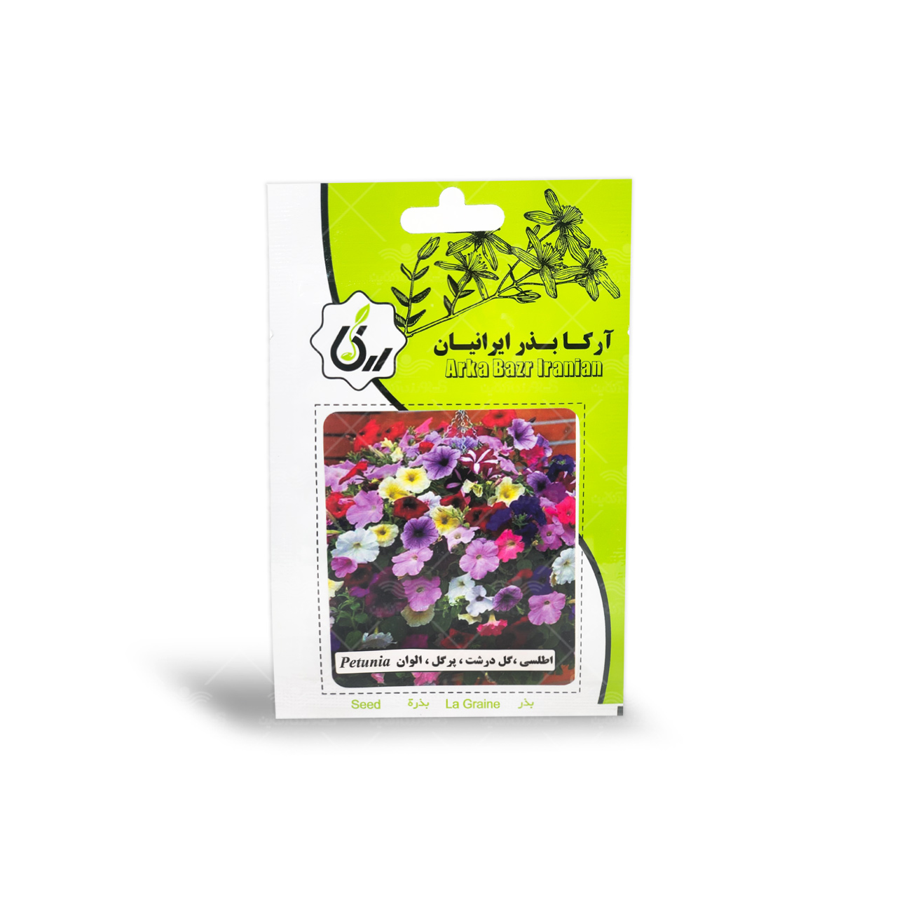بذر گل اطلسی گل درشت پر گل الوان آرکا بذر ایرانیان