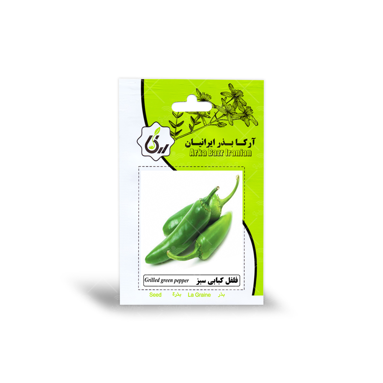 بذر فلفل کبابی سبز آرکا بذر ایرانیان
