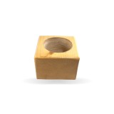 عکس کوچک گلدان چوبی کوچک مکعبی