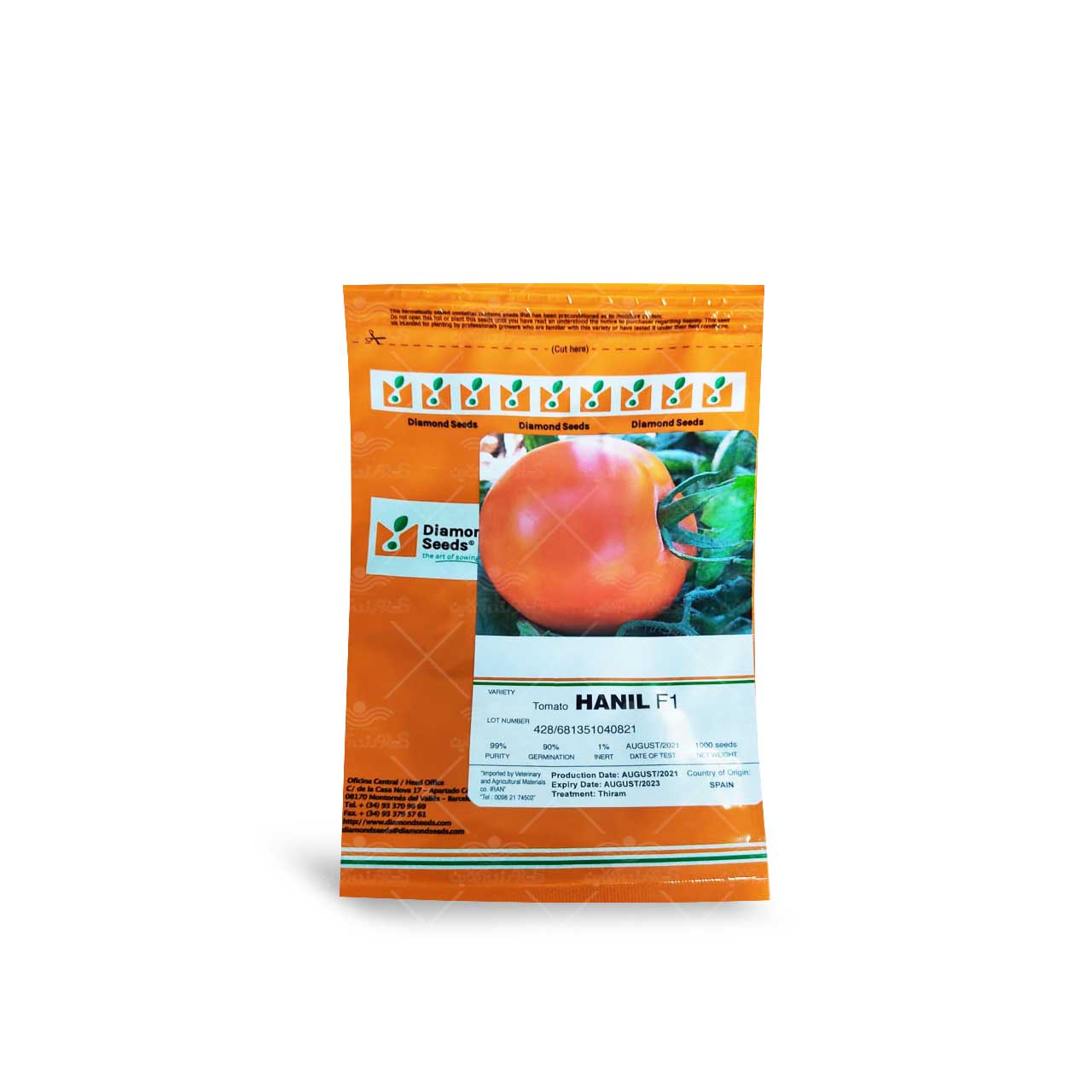 بذر گوجه فرنگی هانیل تیپ گرد مناسب کشت فضای باز و بهار و پاییز 1000 عددی