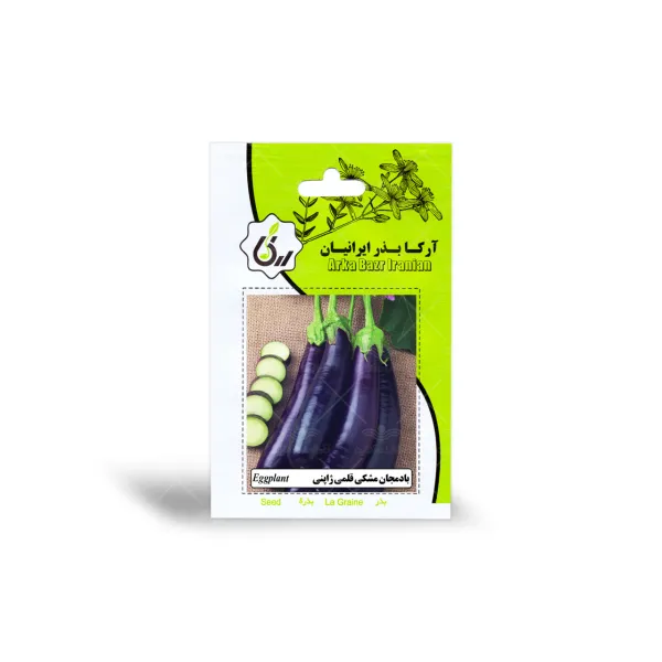 بذر بادمجان مشکی قلمی ژاپنی آرکا بذر ایرانیان
